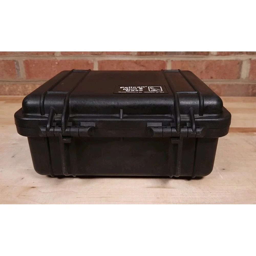 Pelican 1200 Mini S Hard Case w Foam Waterproof Black